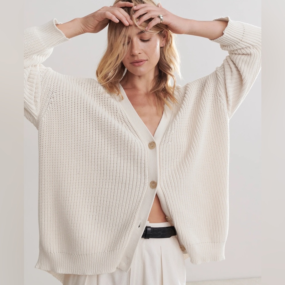 ✨ JENNI KAYNE Cotton Cocoon Cardigan